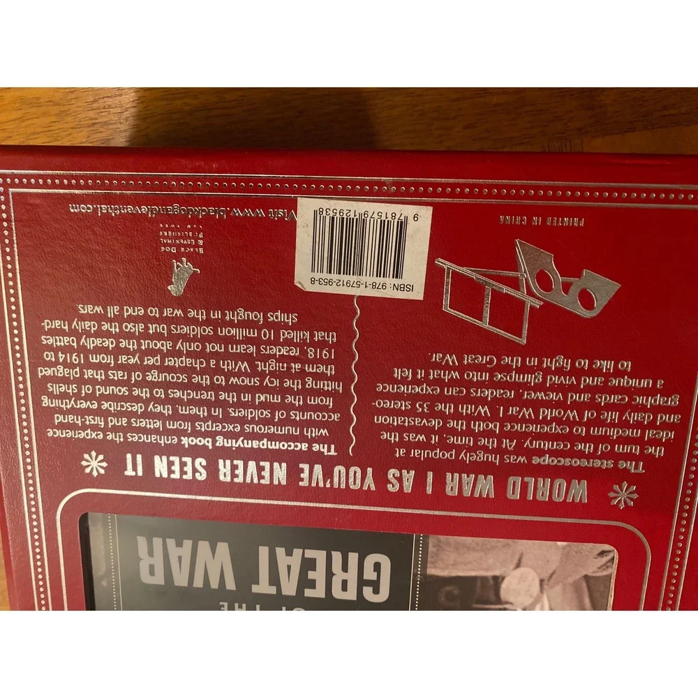 The Great War in 3D WWI Stereoscopic Box Set Black Dog Leventhal Viewer COMPLETE